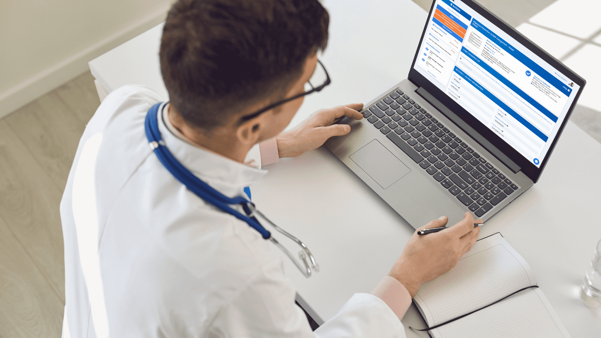 Prescriber completing electronic prior authorization